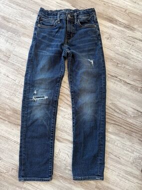 Old Navy Boys Dark Blue Distressed Jeans
